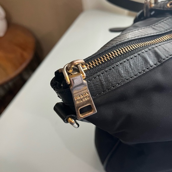 PRADA TESSUTO BLACK NYLON TOTE BAG - Picture 6 of 16